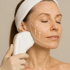 Woman having HI-FU to reduce wrinkles call LA LIPO Twickenham Now!