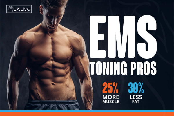 Image of man with sculpted stomach showing the fat loss and muscle gain of LA-EMS Body Sculpting Treatment Twickenham