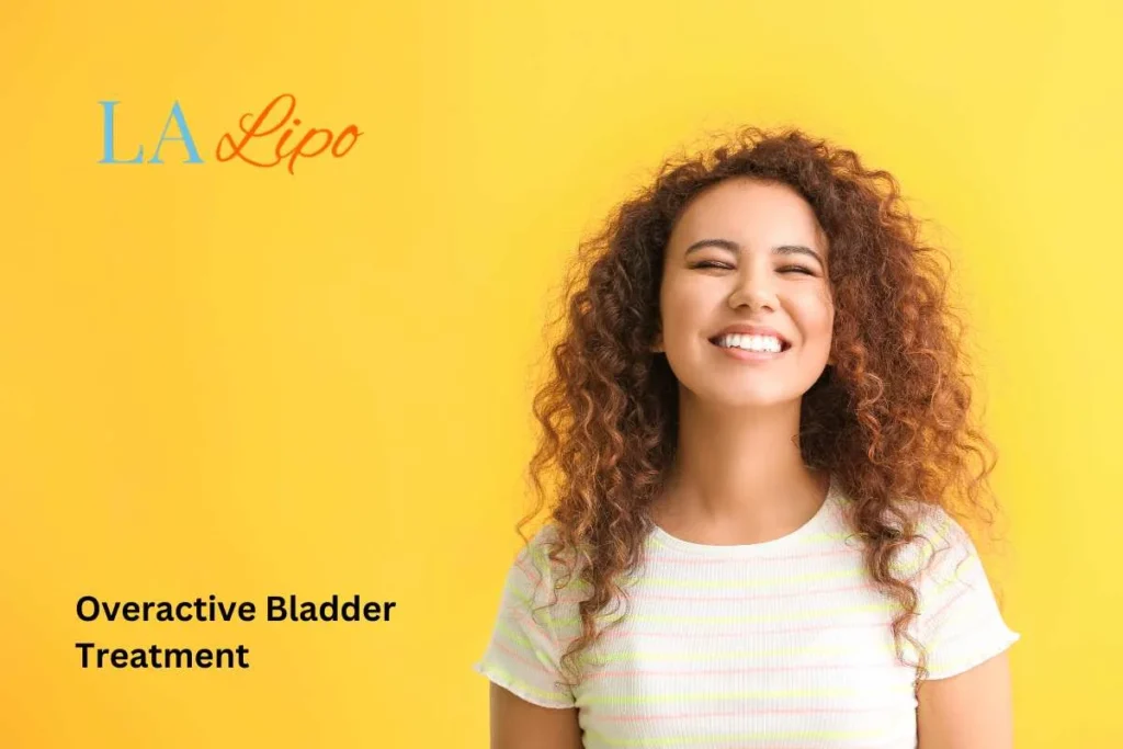 woman smiling about overactive bladder treatment Twickenham solutions